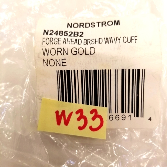#W32 RARE Nordstrom gold-tone "Forge Ahead" Wavy Flexible Necklace - Picture 12 of 14